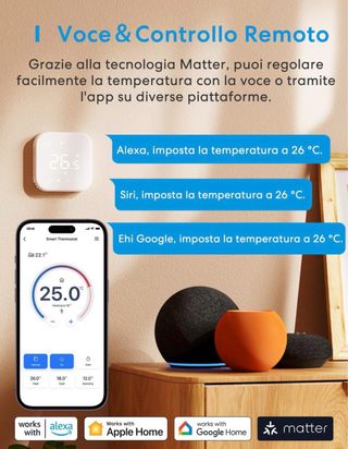 Termostato Wi-Fi Meross MTS215B