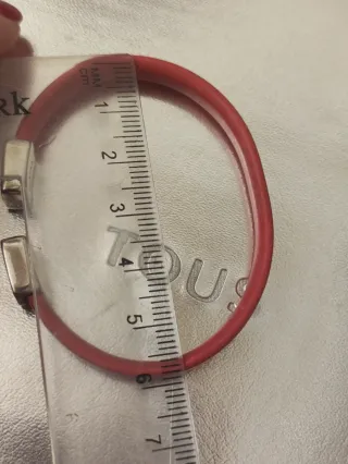 Pulsera Tous Oso Roja y Plateada