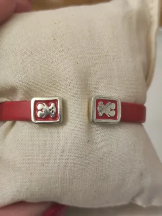 Pulsera Tous Oso Roja y Plateada