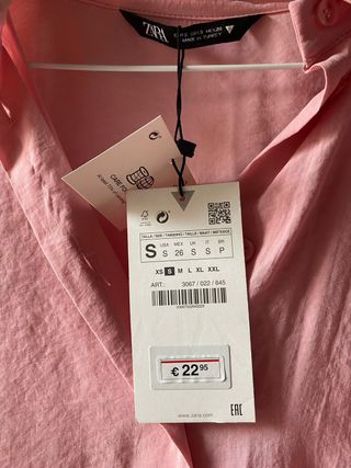 Camisa rosa oversize