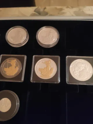 Lote monedas Britannia