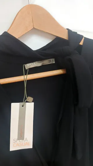 Vestido Sfera Negro/dorado. Fiesta/Coctel