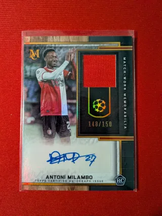 Antoni Milambo Rookie Patch Auto 148/150