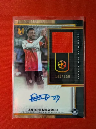 Antoni Milambo Rookie Patch Auto 148/150