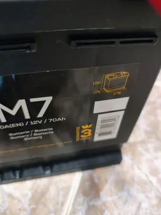 Batería Coche 70Ah 640A