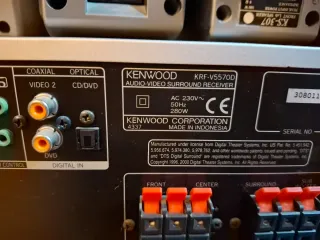 Amplificador Kenwood 5.1 con subwoofer