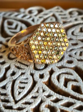 Anillo Oro y Diamantes