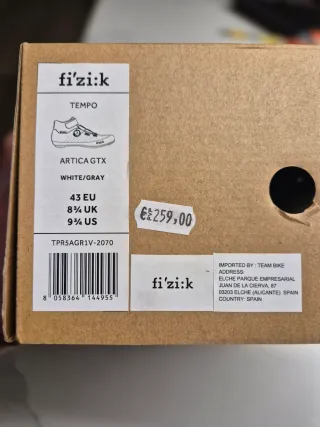 Fizik Tempo Artica GTX Talla 43. Usadas 2 veces.