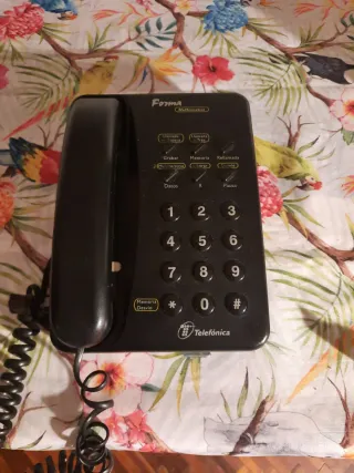 Teléfono Forma Negro