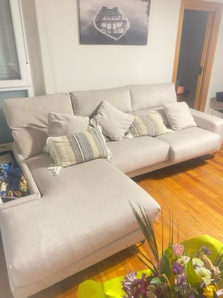 Sofá modular beige 270x160