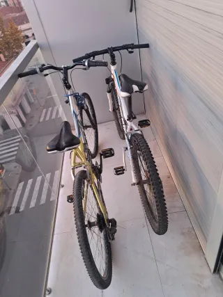 Bicicleta de montaña blanca