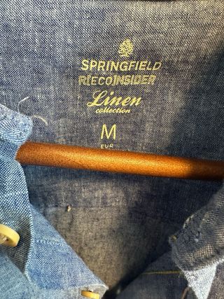 Camisa Springfield Lino Talla M Hombre