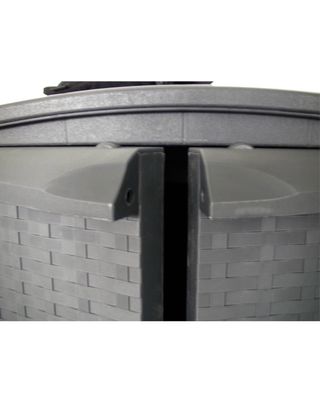 Armario Keter Ratan Jardín Negro/Marrón