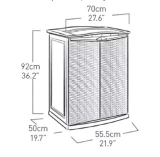 Armario Keter Ratan Jardín Negro/Marrón