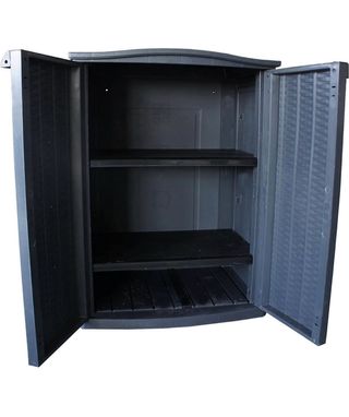 Armario Keter Ratan Jardín Negro/Marrón