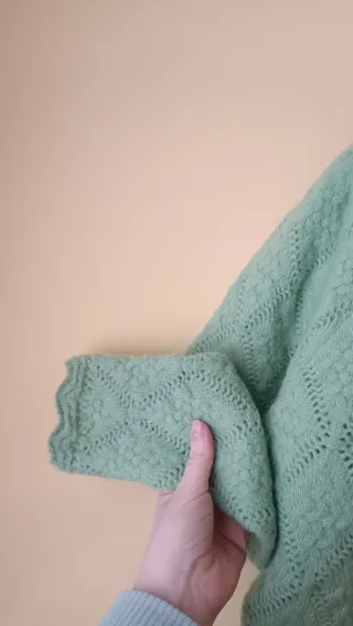 Jersey grueso verde menta