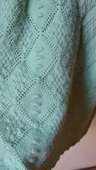 Jersey grueso verde menta