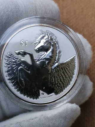 Moneda Plata 1oz 999 Pegaso