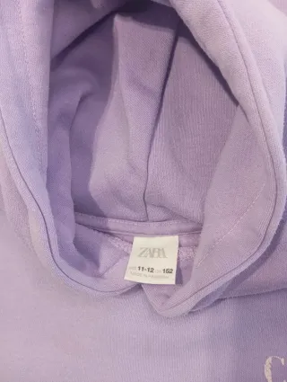 Sudadera Zara juvenil gris - morada. 8 euros cada