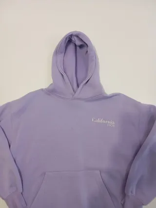 Sudadera Zara juvenil gris - morada. 8 euros cada