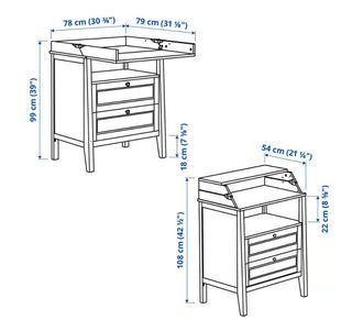 Cambiador bebé. Madera.