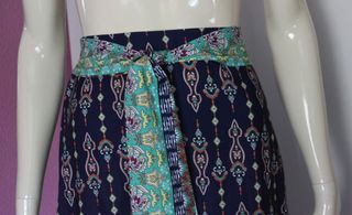 Falda larga estampada vuelo