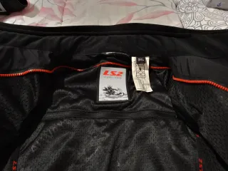 Chaqueta Moto LS2 Negra Seguridad