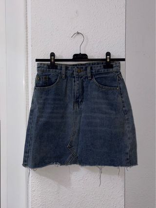 Falda vaquera azul
