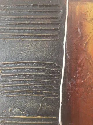 Tela abstrata com relevo