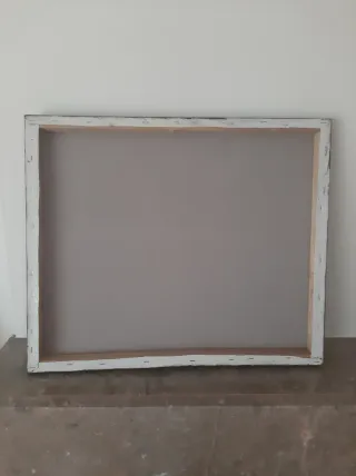 Tela abstrata com relevo