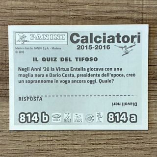 Figurine Calciatori Panini 2015/16 Virtus Entella
