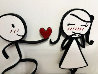 Coppia Innamorata Stampa 3D Fumettosa in PLA