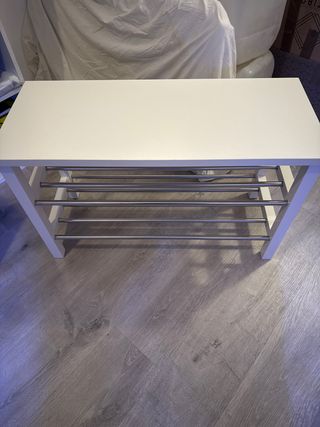 Banco Zapatero IKEA TJUSIG Blanco