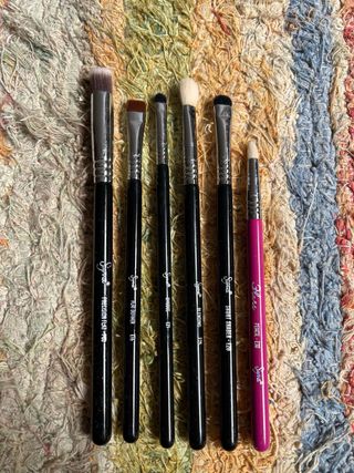 Lote 7 brochas y pinceles Sigma ojos