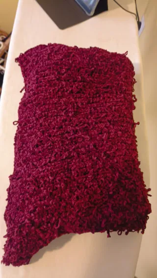 Bufanda chal burdeos