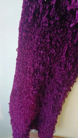 Bufanda chal burdeos