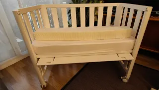 Mini cuna colecho con ruedas