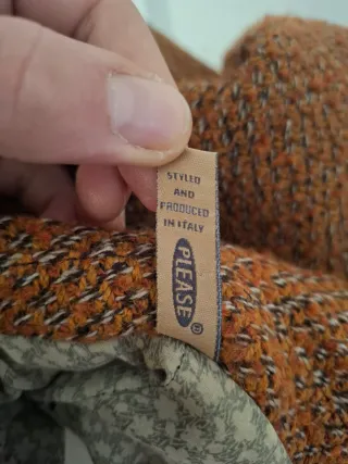 Cappotto invernale marrone arancio