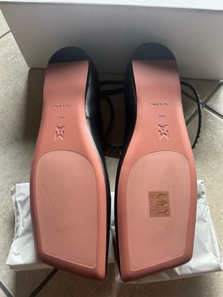 Ballerine Amina Muaddi Nere con Cristalli