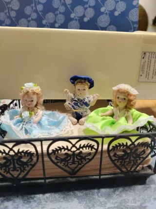 Muñequitos de porcelana vintage