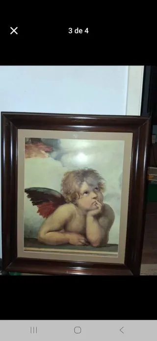 Cuadros de Ángeles Marco Madera 81x71cm