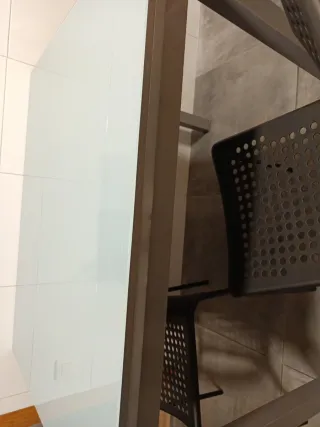 Mesa de cocina plegable y 4 sillas