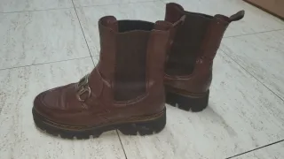 Botines de piel marrones Talla 39