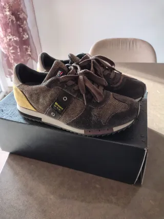 Sneakers Blauer Marroni/Gialle Tg 40