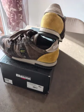 Sneakers Blauer Marroni/Gialle Tg 40