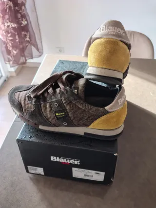 Sneakers Blauer Marroni/Gialle Tg 40