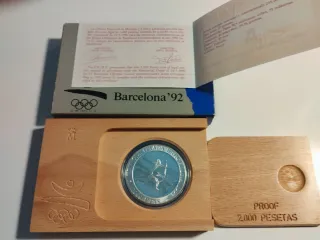Moneda Barcelona '92 2000 Pesetas Proof