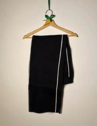 Completo maglia nero con zip