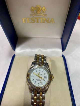 Reloj Festina Dorado y Plateado