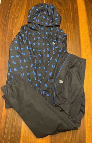 Tuta Lacoste uomo nera e blu